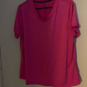 Hot pink workout shirt
